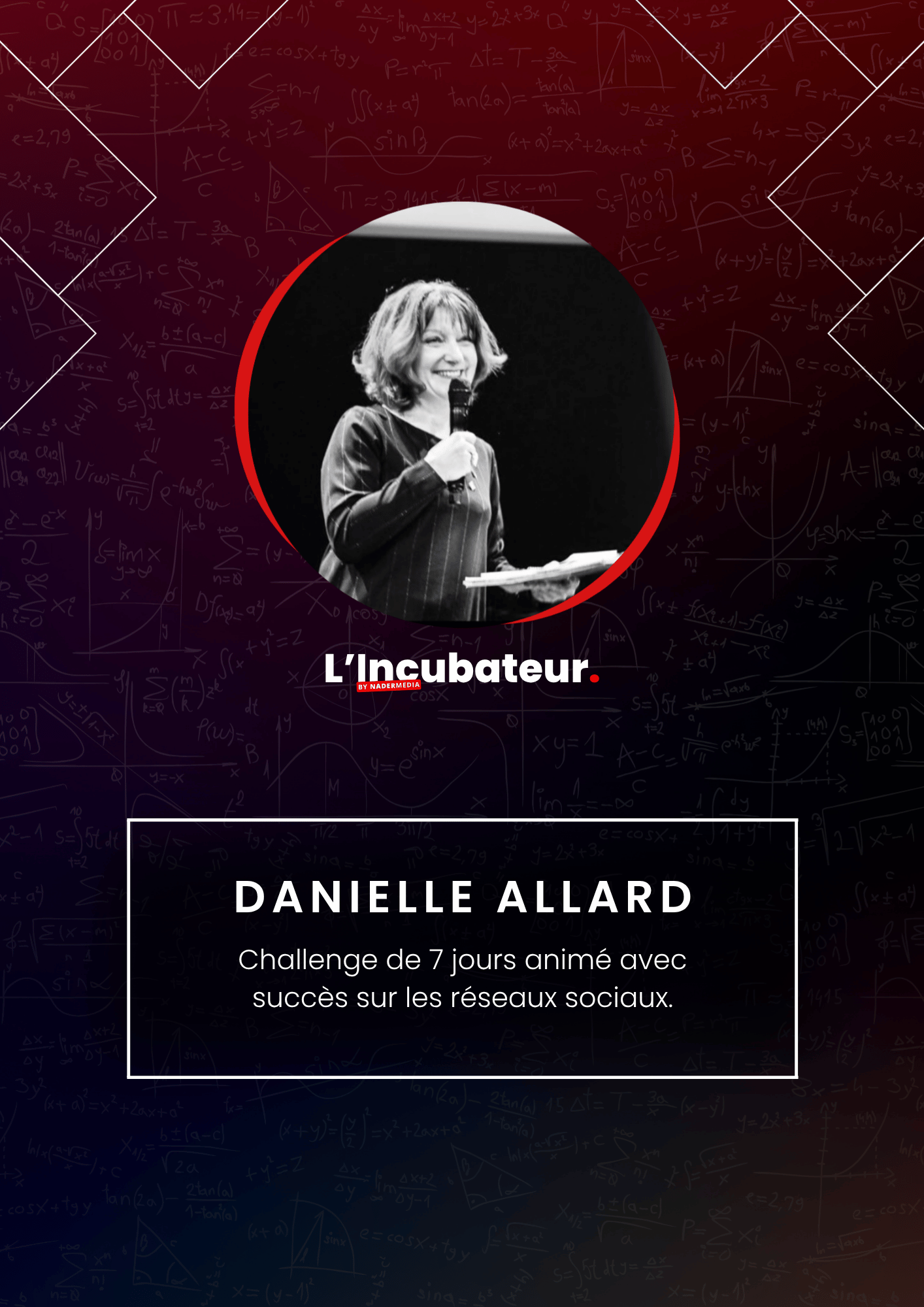 Danielle Allard : Un challenge de 7 jours. Animé avec succès sur les réseaux sociaux.